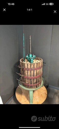 Torchio per uva - torchio,