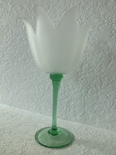 Fiore in vetro bianco