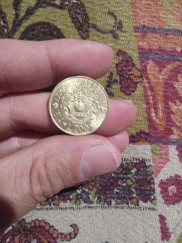 Moneta 200 lire - moneta,