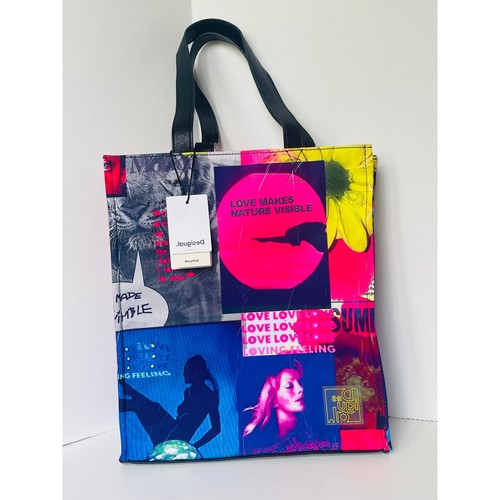 Borsa desigual grande collage - desigual,