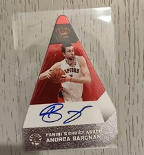 PANINI 2010-11 CROWN ROYALE NBA AUTO ANDREA BARGNANI TORONTO RAPTORS 12/25