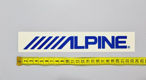 Adesivo alpine car audio - adesivo,