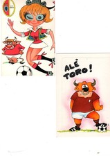 TORINO - DUE CARTOLINE  ALE TORO ANNI 70