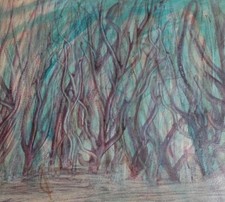 Quadro acquerello modernista