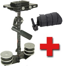 FLYCAM DSLR-NANO STEADYCAM + BRACE BRACCIO + PIASTRA CAMBIO RAPIDO