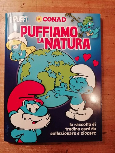 Album figurine puffi conad - figurine,