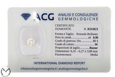 Diamante certificato ACG blisterato 0,98 ct - Colore M - Purezza SI1 -205/vv-