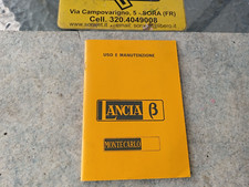 Lancia Beta Montecarlo MANUALE