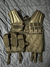 MIL-TEC 10720002 GILET TATTICO USMC BLACK COMBAT VEST SOFTAIR MILITARE