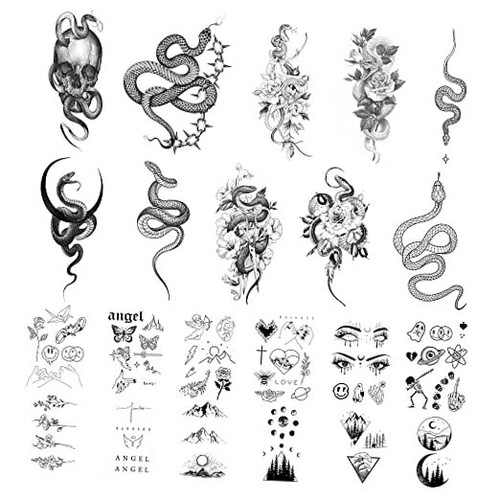Fogli tatuaggio temporaneo - fogli,