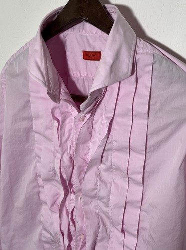 Camicia smoking isaia - isaia, rosa