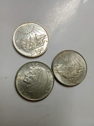 Lotto monete 500 lire - 3,