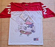 MATT GROENING T-shirt BART SIMPSONS 1998 Mi Sport Calcio vintage, XL