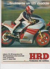 advertising Pubblicità MOTO HRD 125 SILVER /RED HORSE 1983 CICLO MOTORI ITALIANI