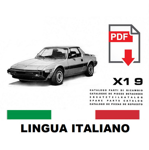 Fiat x19 catalogo - x1/9,