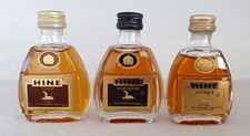 3 COGNAC MINIATURES MINI HINE