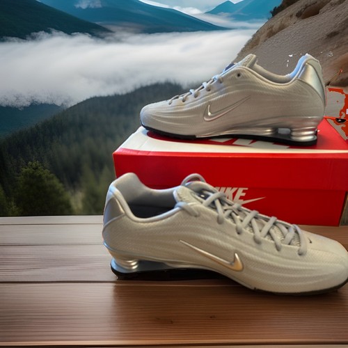 Nike shox silver uk4 - nike, z