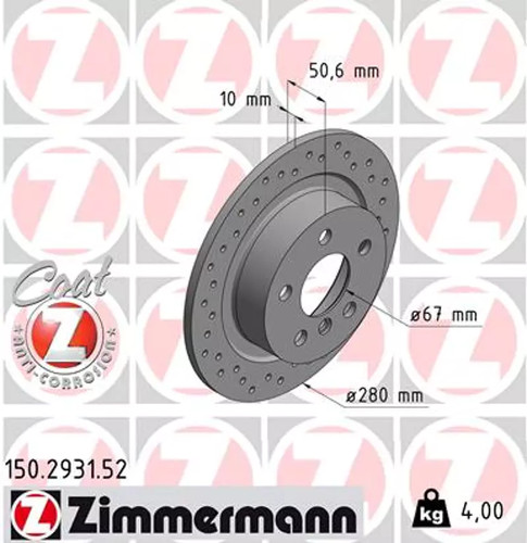 Set freni disco zimmermann - set, a
