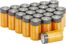 , 24 Batterie Alcaline C Multiuso, 1,5 Volt, Durata Di 5 Anni