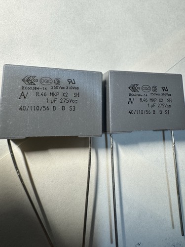 Lotto 2pezzi 1uf 275vac - 1uf,