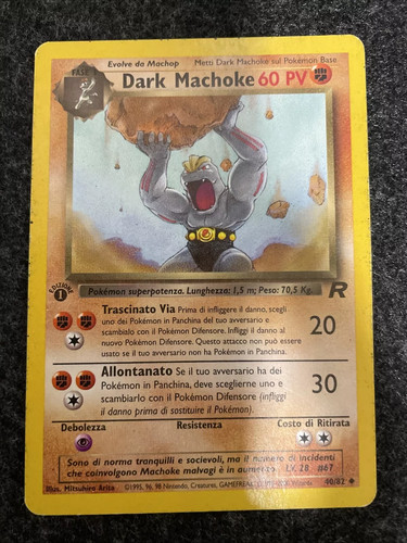 Carta pokemon dark machoke - pokemon,