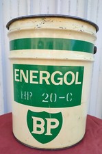 Bidone barattolo Latta olio motore BP ENERGOL vintage Originale 
