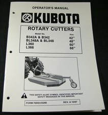Kubota B342A 342 BL348A 348