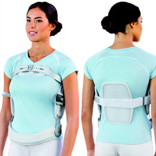 Fgp Busto ortopedico tutore Iperestensore 3 Punti f35-100tr con Banda Grigio