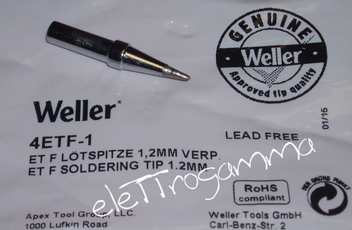 Weller punta saldante 2 - weller, 1,2