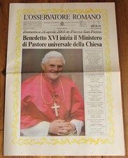 L'OSSERVATORE ROMANO BENEDICT