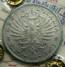 2 Lire Aquila Sabauda 1902 perizia NIP q SPL