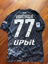 Maglia Napoli Kvaratskhelia Match Worn Issued Serie A Scudetto Georgia Preparata