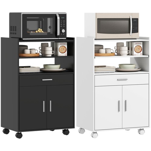 Homcom mobile microonde con - homcom,