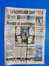 GAZZETTA DELLO SPORT 19 LUGLIO 2002 NASCITA LARISSA IAPICHINO FIONA MAY