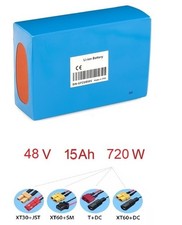Pacco Batteria al Litio 48V 15Ah 370x100x100 mm