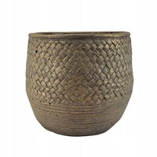 Coprivaso in cemento dorato