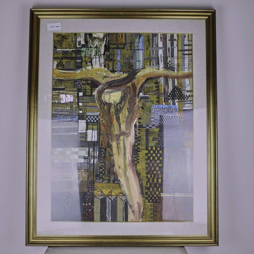 Cristo olio tela - su,