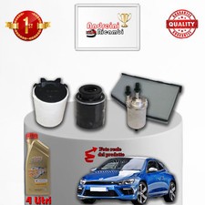 KIT TAGLIANDO 4 FILTRI E OLIO VW SCIROCCO 1.4 TSI 90KW 122CV 2011 ->