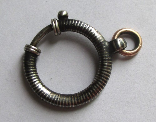 Anello molla niello argento - a,