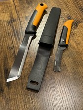 Fiskars Set Coltelli da Raccolta Cartella Lama Fissa