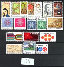 Canada postage stamps 1971 - canada,