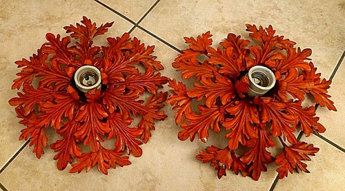 Coppia applique fiore - fiore, vintage