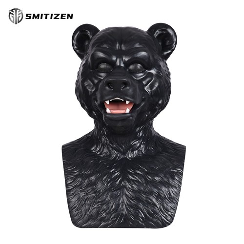 Maschera silicone orso - , finto
