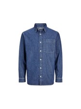Camicia in jeans Jack&Jones, in cotone,  colore blu, codice 12259209.