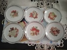 Servizio frutta/dolce in porcellana Bavaria 6 piattini+p.portata.Germany