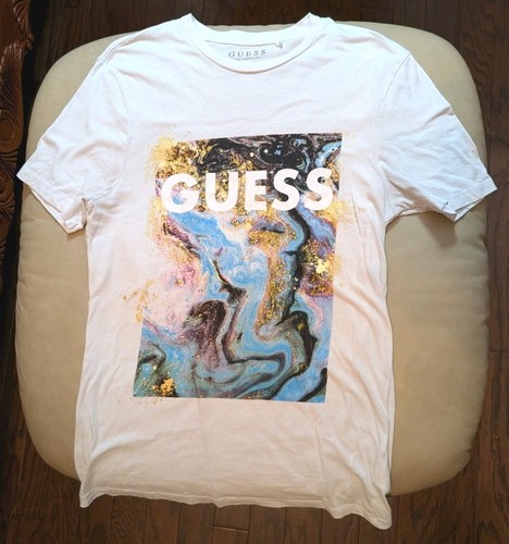 Shirt guess arte astratta - t-shirt,