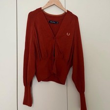 Cardigan arancione Fred Perry