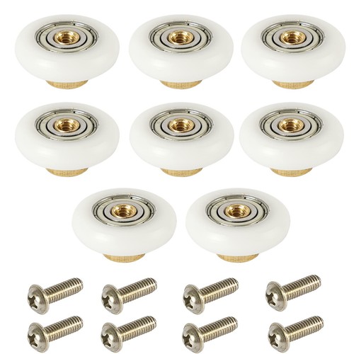 8pz rulli porta doccia - rulli, 19mm