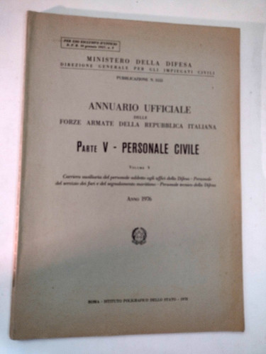Annuario ufficiale delle forze - annuario,