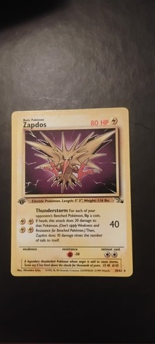 Zapdos edition fossil - st,